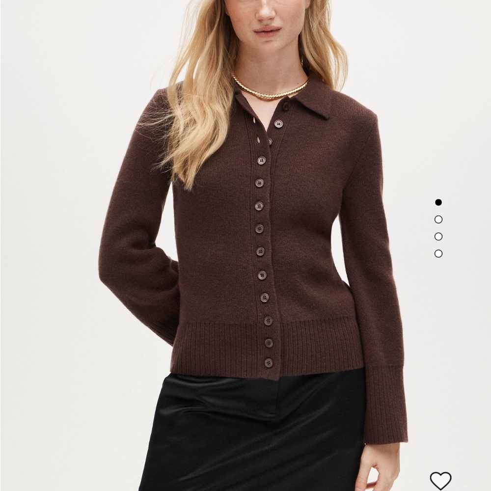 J. Crew Chocolate Milano-Stitch Cardigan